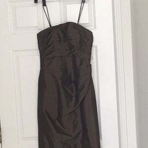 100% Thai Silk Brown Marisa Baratelli Gown